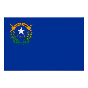 Flagge des Bundesstaates Nevada Poster