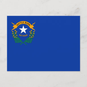Flagge des Bundesstaates Nevada Postkarte