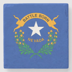 Flagge des Bundesstaates Nevada Steinuntersetzer
