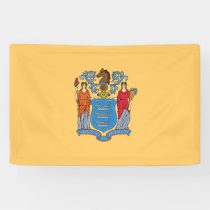 Flagge des Bundesstaates New Jersey Banner