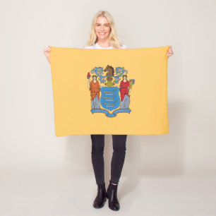 Flagge des Bundesstaates New Jersey Fleecedecke