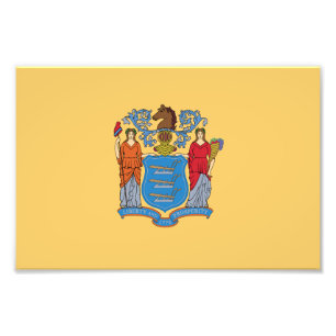 Flagge des Bundesstaates New Jersey Fotodruck