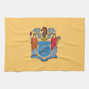 Flagge des Bundesstaates New Jersey Geschirrtuch