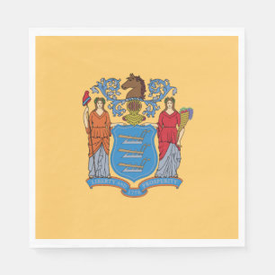 Flagge des Bundesstaates New Jersey Serviette
