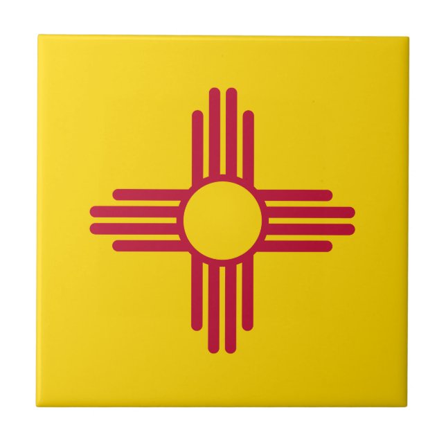 Flagge des Bundesstaates New Mexico Fliese (Vorderseite)