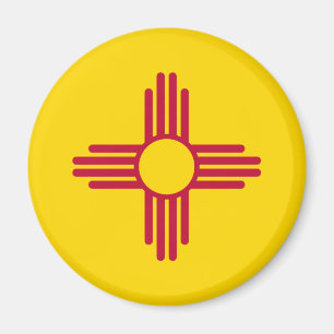 Flagge des Bundesstaates New Mexico Magnet