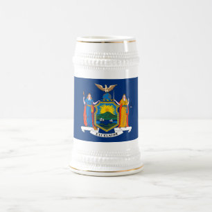Flagge des Bundesstaates New York Bierglas