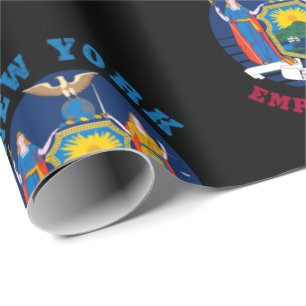 FLAGGE DES BUNDESSTAATES NEW YORK GESCHENKPAPIER