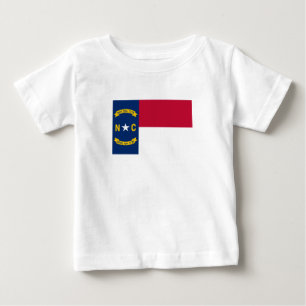Flagge des Bundesstaates North Carolina Baby T-shirt