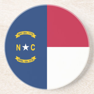 Flagge des Bundesstaates North Carolina Getränkeuntersetzer
