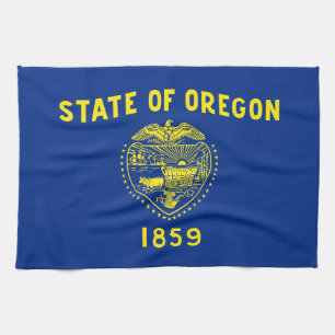 Flagge des Bundesstaates Oregon Geschirrtuch