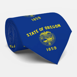 Flagge des Bundesstaates Oregon Krawatte