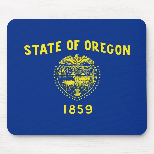 Flagge des Bundesstaates Oregon Mousepad (Vorne)