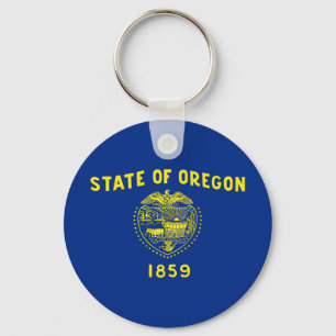 Flagge des Bundesstaates Oregon Schlüsselanhänger