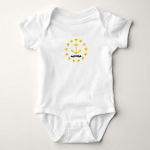 Flagge des Bundesstaates Rhode Island Baby Strampler