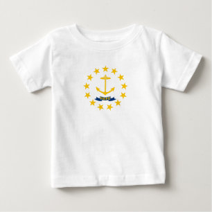 Flagge des Bundesstaates Rhode Island Baby T-shirt