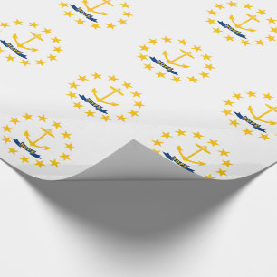 Flagge des Bundesstaates Rhode Island Geschenkpapier