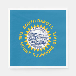 Flagge des Bundesstaates South Dakota Serviette