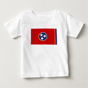 Flagge des Bundesstaates Tennessee Baby T-shirt