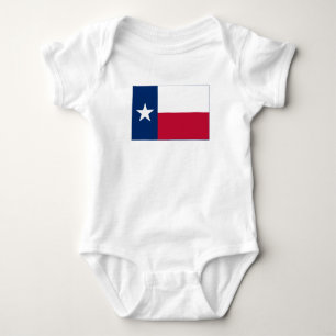 Flagge des Bundesstaates Texas Baby Strampler