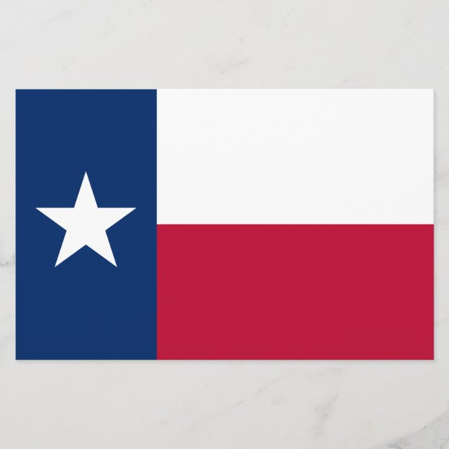 Flagge des Bundesstaates Texas Briefpapier (Vorderseite)