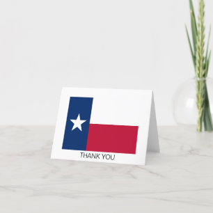 Flagge des Bundesstaates Texas Dankeskarte