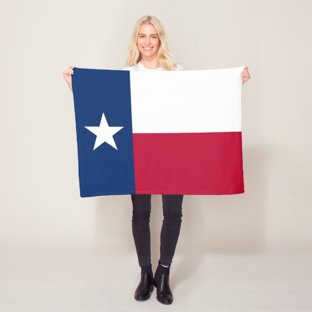 Flagge des Bundesstaates Texas Fleecedecke (Beispiel)