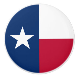 Flagge des Bundesstaates Texas Keramikknauf