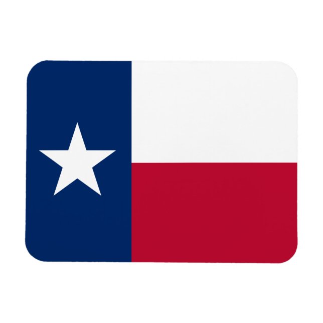 Flagge des Bundesstaates Texas Magnet (Horizontal)