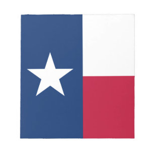 Flagge des Bundesstaates Texas Notizblock