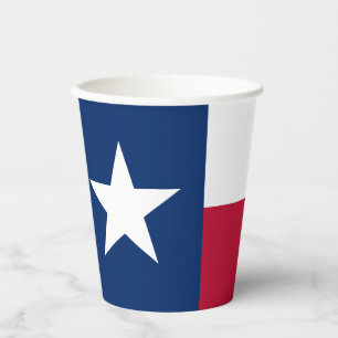Flagge des Bundesstaates Texas Pappbecher