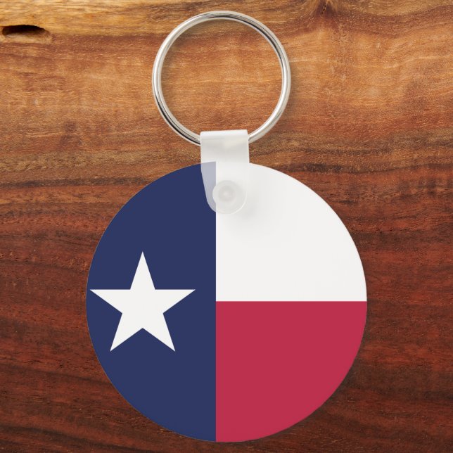 Flagge des Bundesstaates Texas Schlüsselanhänger (Vorderseite)