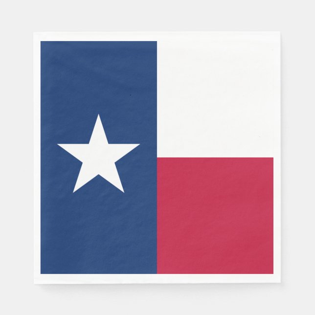 Flagge des Bundesstaates Texas Serviette (Vorderseite)