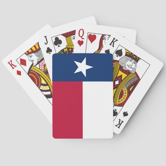 Flagge des Bundesstaates Texas Spielkarten (Rückseite)