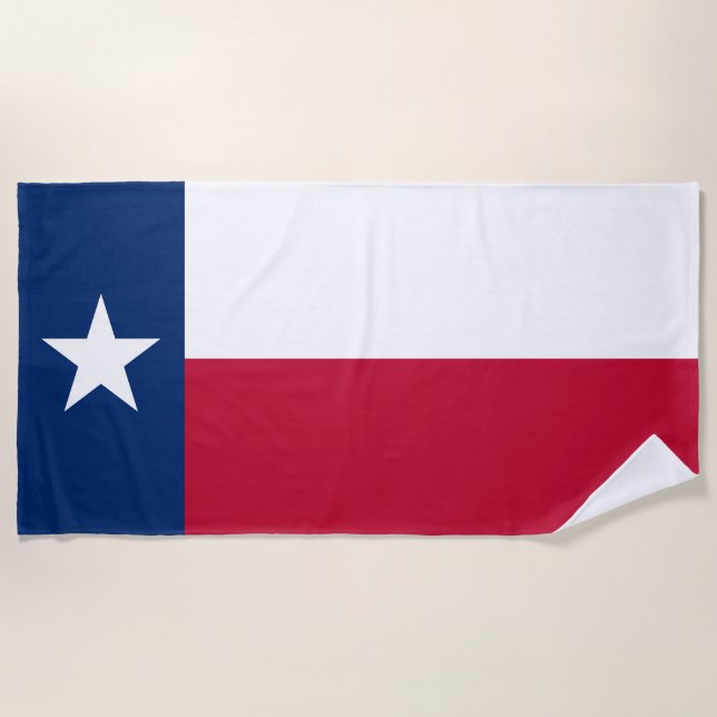 Flagge des Bundesstaates Texas Strandtuch (Vorderseite)