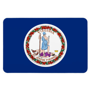 Flagge des Bundesstaates Virginia Magnet