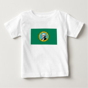 Flagge des Bundesstaates Washington Baby T-shirt