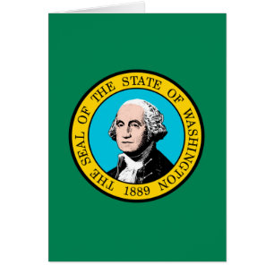 Flagge des Bundesstaates Washington Design