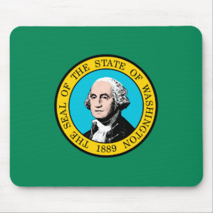 Flagge des Bundesstaates Washington Design Mousepad