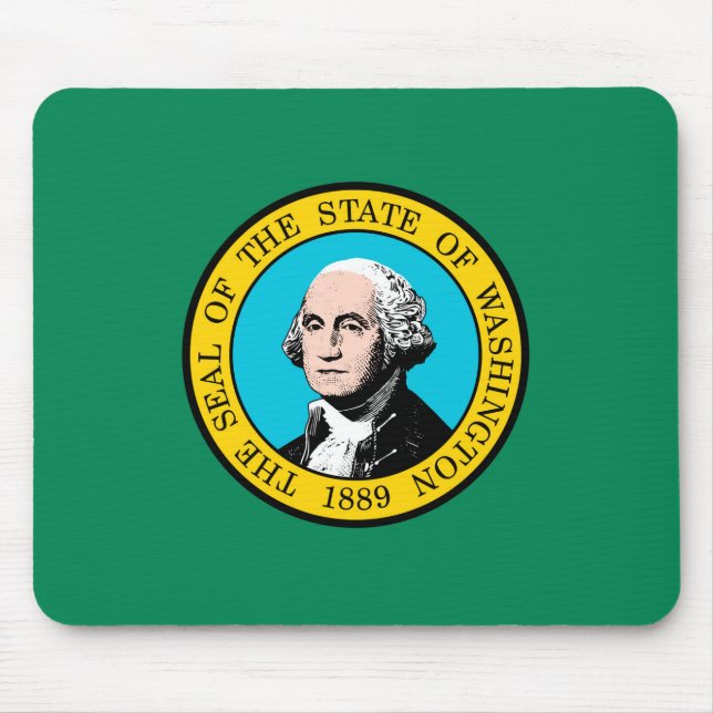 Flagge des Bundesstaates Washington Design Mousepad (Vorne)