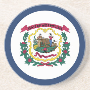 Flagge des Bundesstaates West Virginia Getränkeuntersetzer
