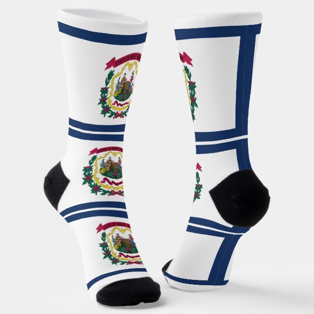Flagge des Bundesstaates West Virginia Socken (Gewinkelt)