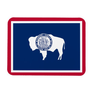 Flagge des Bundesstaates Wyoming Magnet