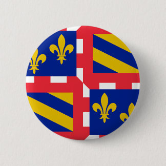 Flagge des Burgunds (Frankreich) Button