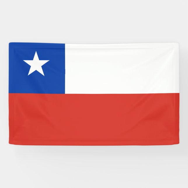 Flagge des Chilen Banner (Horizontal)
