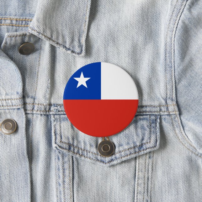 Flagge des Chilen Button (Beispiel)