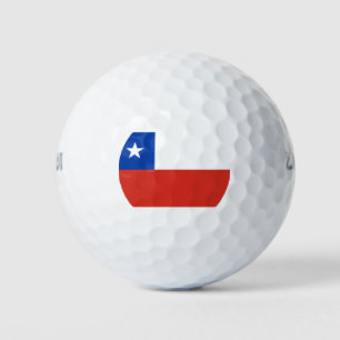 Flagge des Chilen Golfball