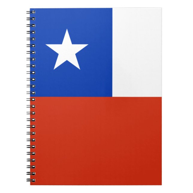 Flagge des Chilen Notizblock (Vorderseite)