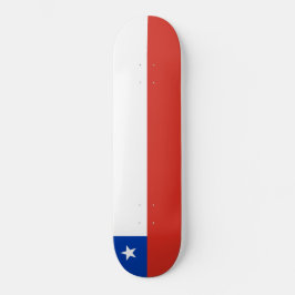Flagge des Chilen Skateboard
