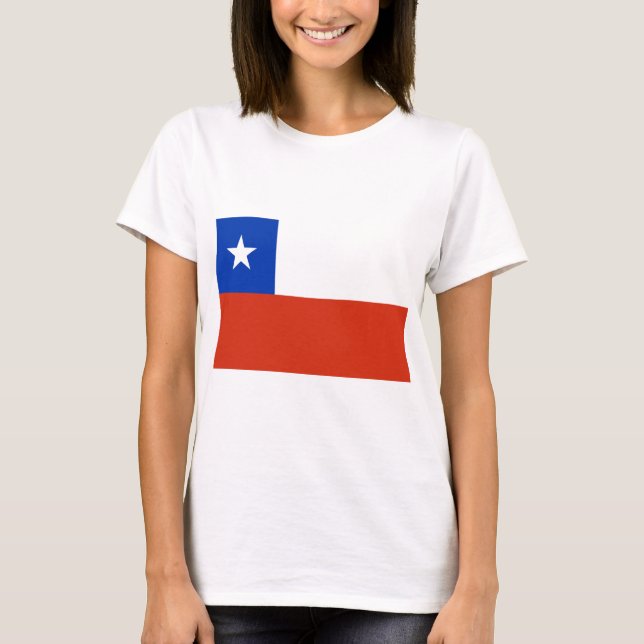 Flagge des Chilen T-Shirt (Vorderseite)